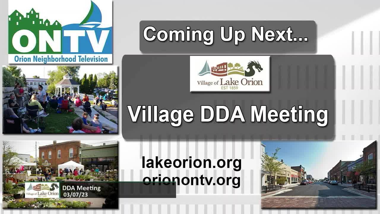 Village DDA Special Meeting 3-7-2023