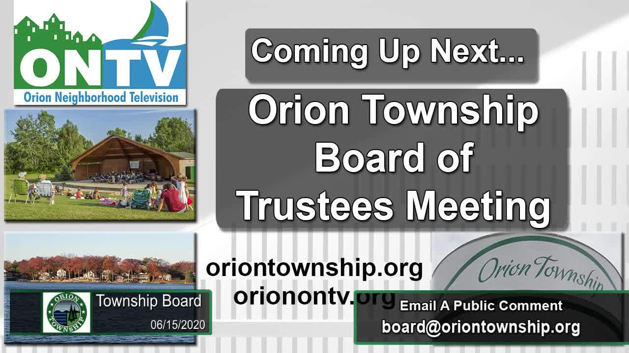 Township Board Meeting 6/15/2020