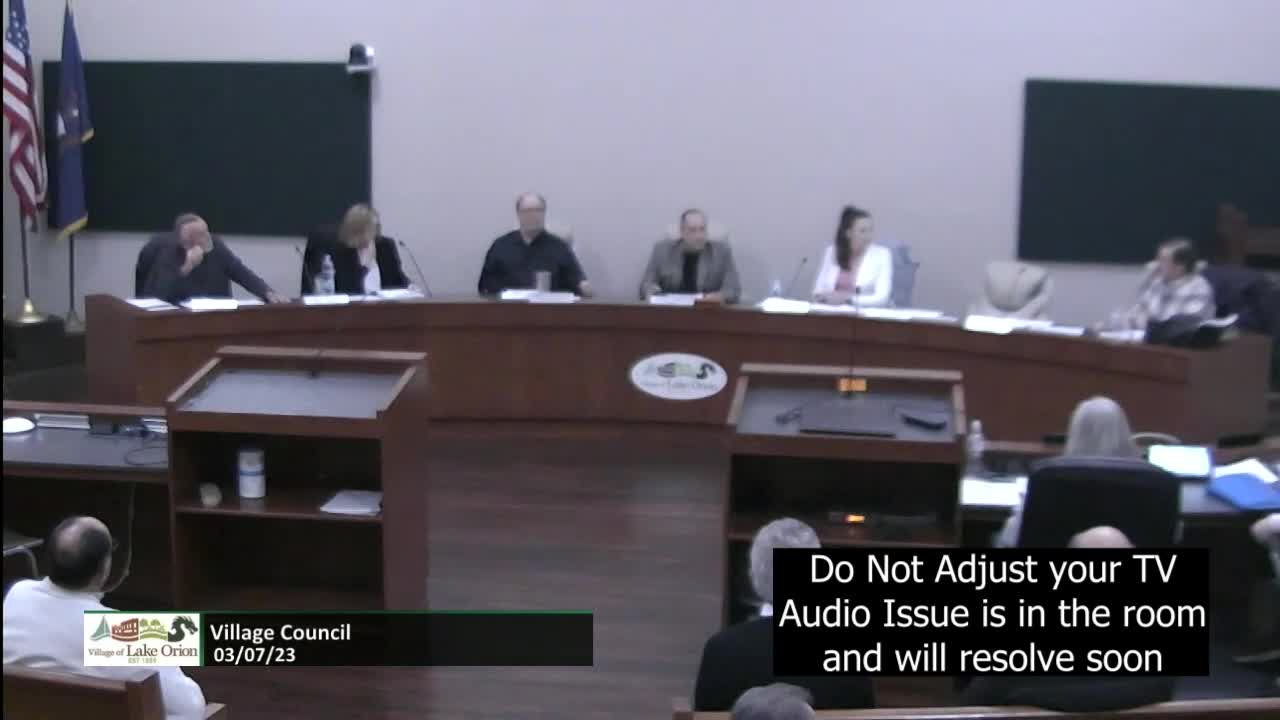Village Council Meeting 3-13-2023