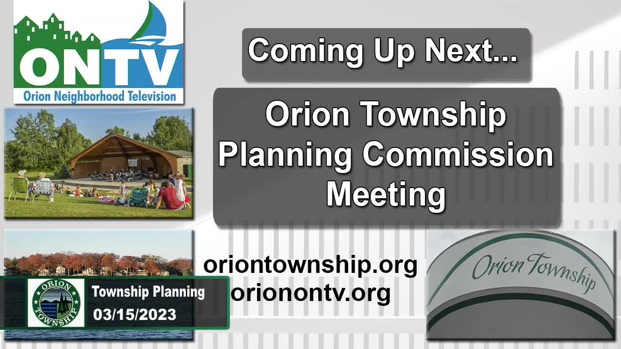 Township Planning Commission Meeting 3-15-2023