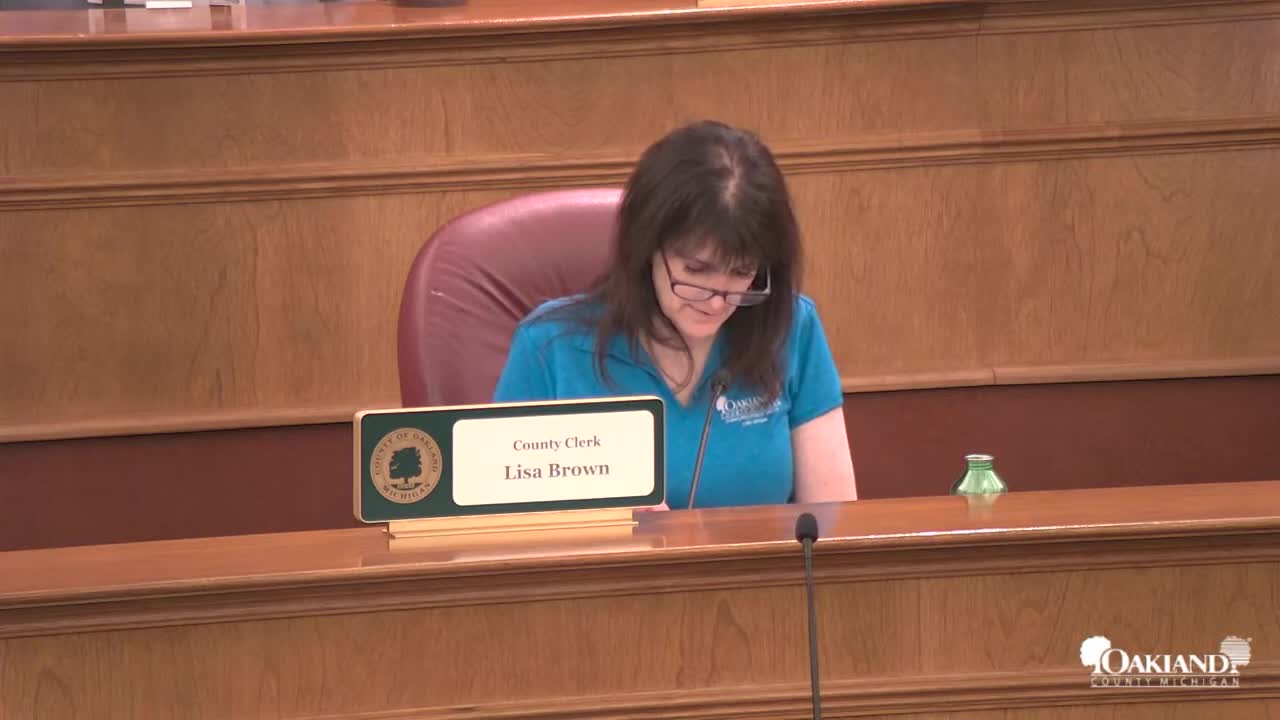 Oakland County Board Meeting 04-20-23