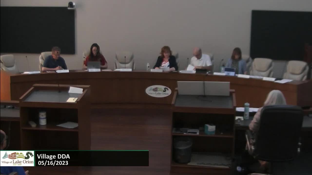 Village DDA Meeting 5-16-2023