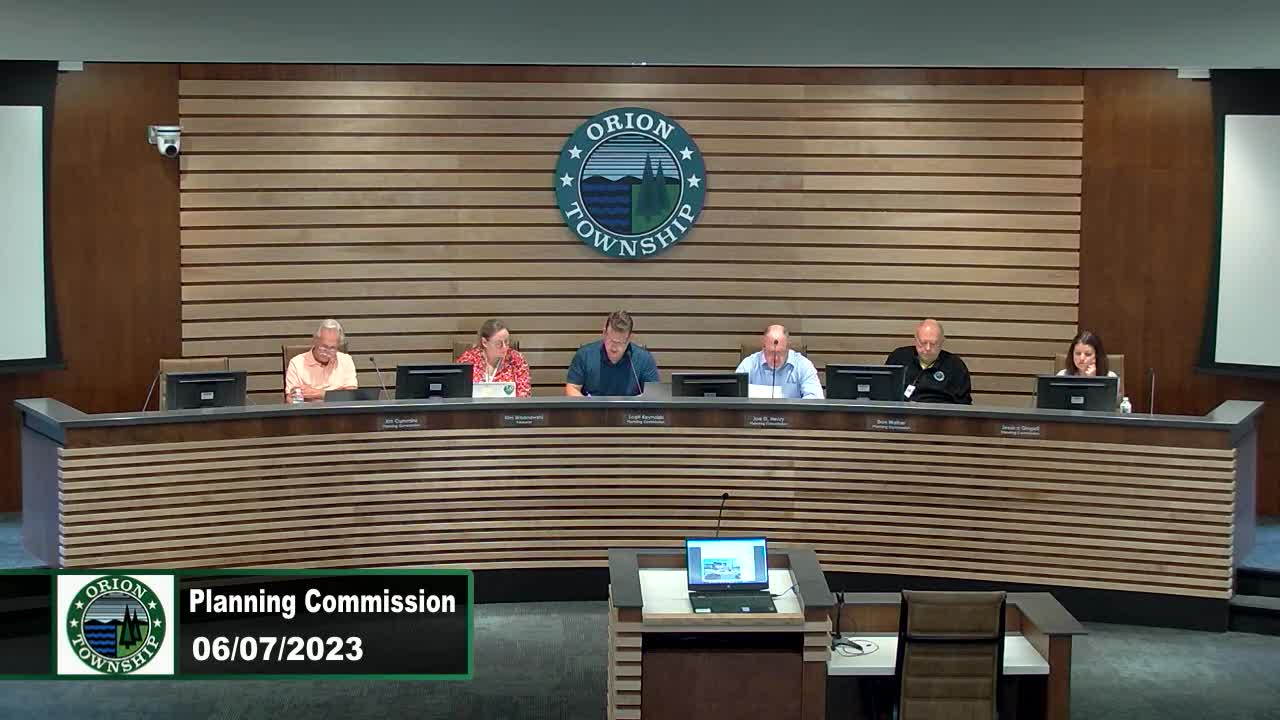 Township Planning Commission Meeting 6-7-2023