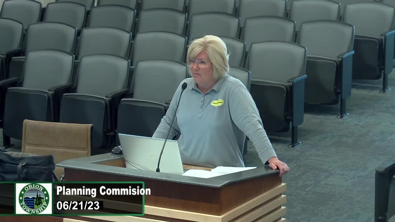 Orion Township Planning Commission 6-21-2023