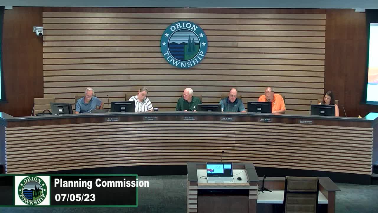 Township Planning Commission Meeting 7-5-2023