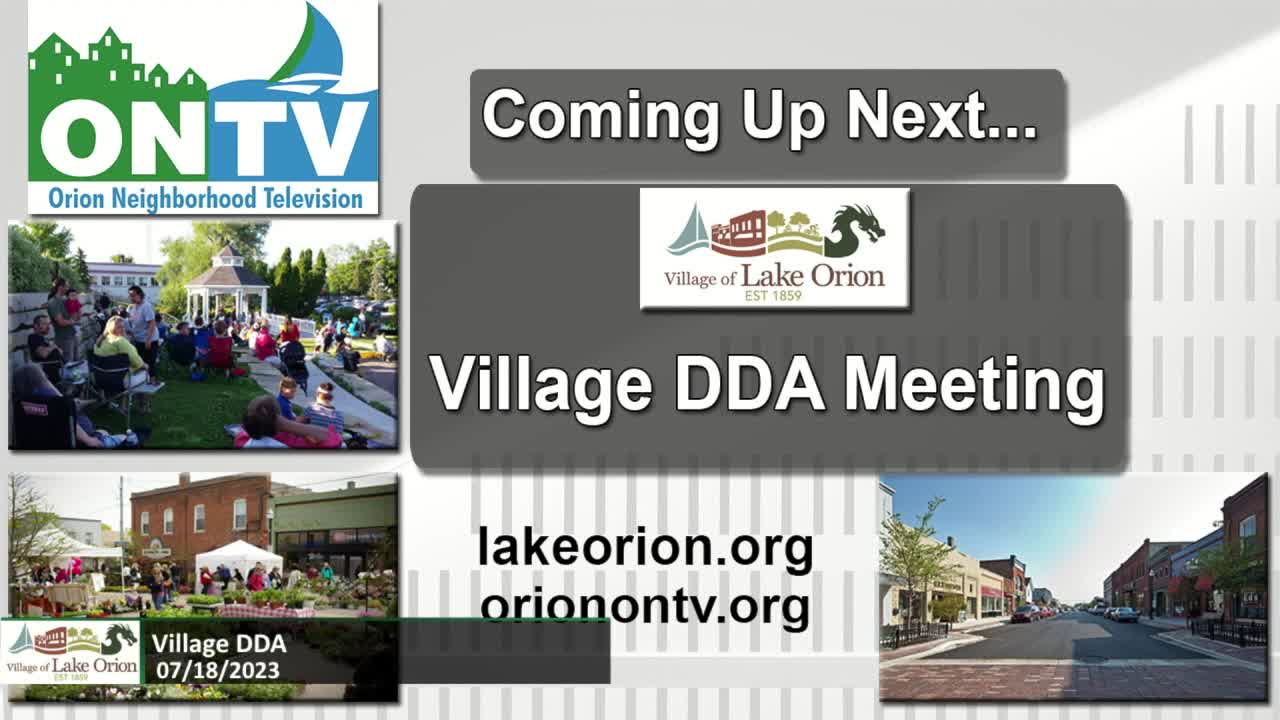 Village DDA Meeting 7-18-2023