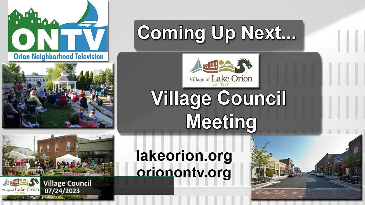 Village Council Meeting 7-24-2023