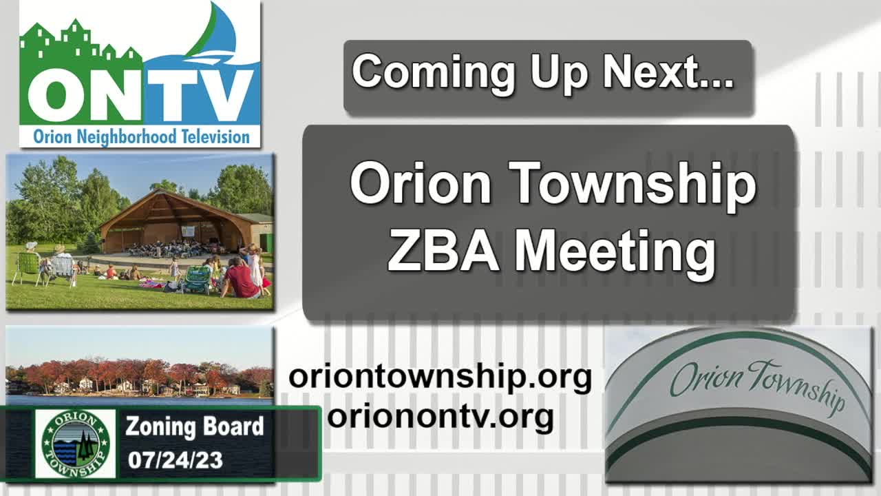 Township ZBA Meeting 7-24-2023