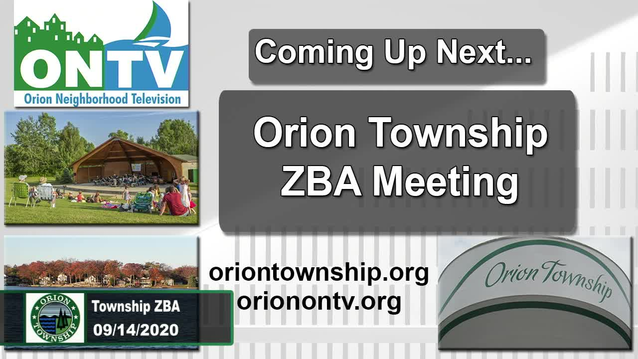 Township ZBA Meeting 09/14/2020