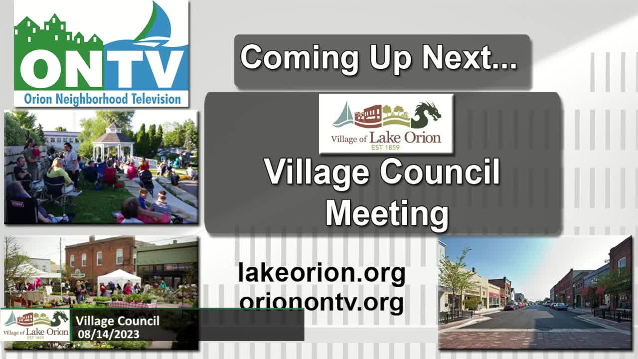 Village Council Meeting 8-14-2023