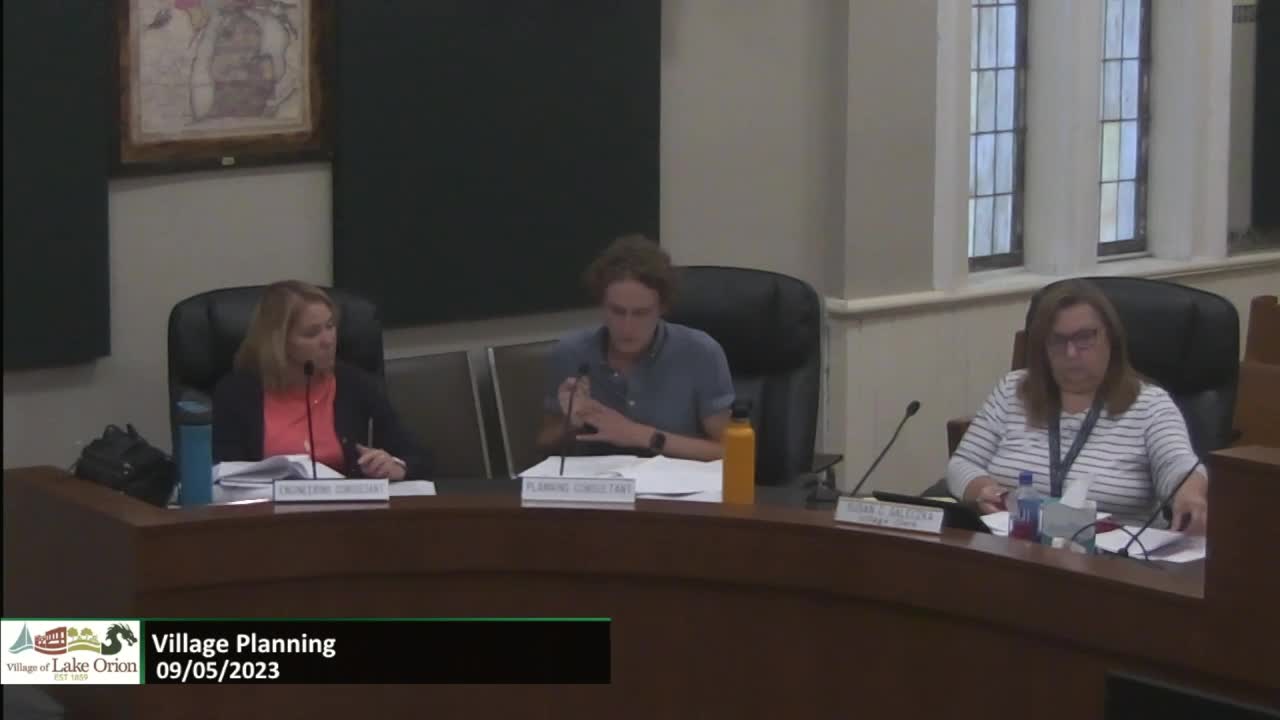 Village Planning Commission Meeting 9-5-2023