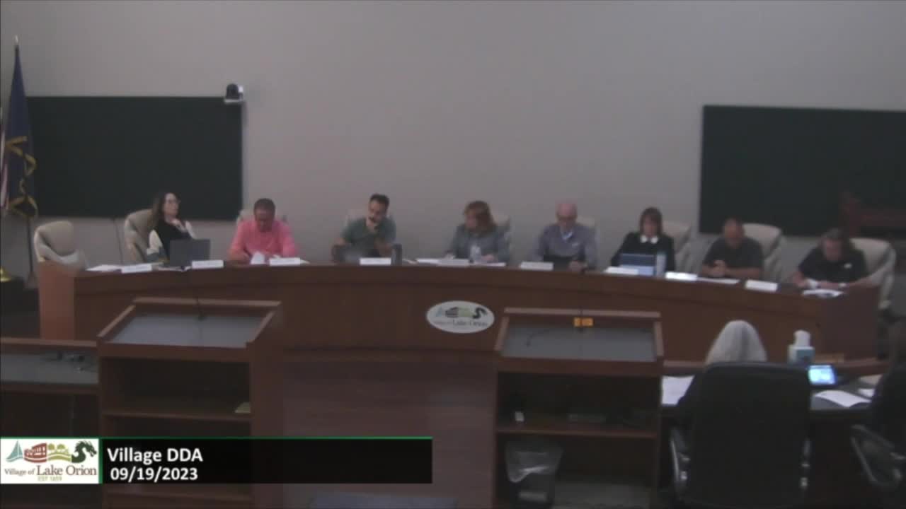 Village DDA Meeting 9-19-2023