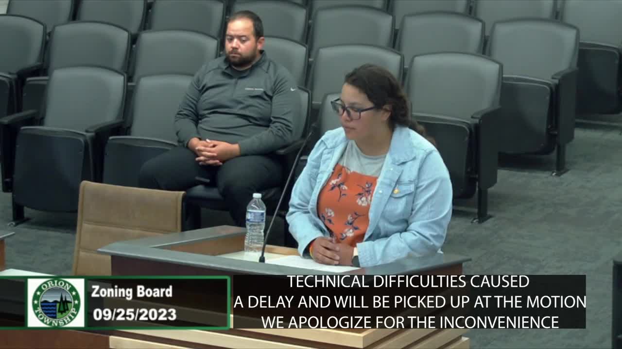 Township ZBA Meeting 9-25-2023
