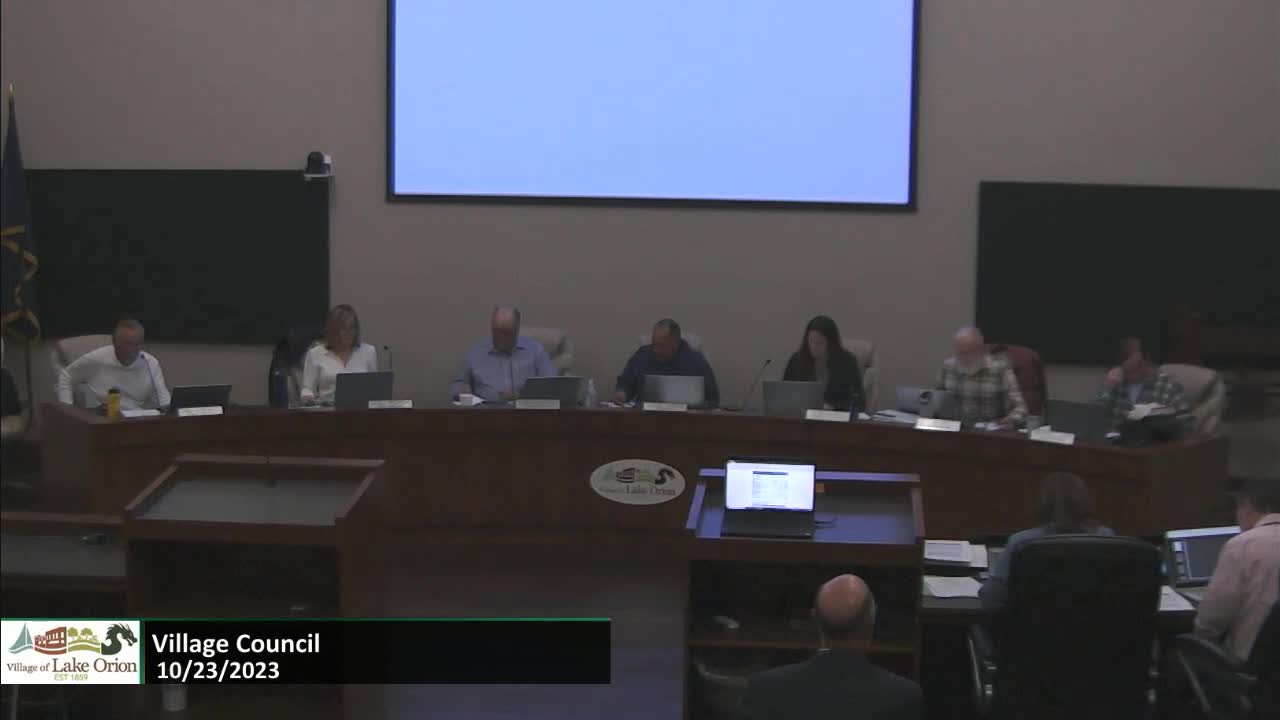 Village Council Meeting 10-23-2023