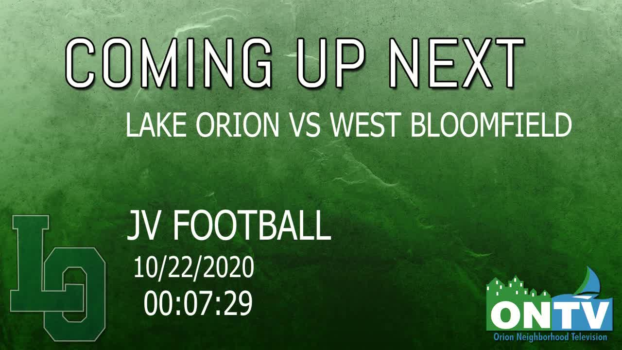 JV Football vs West Bloomfield 10/22/2020
