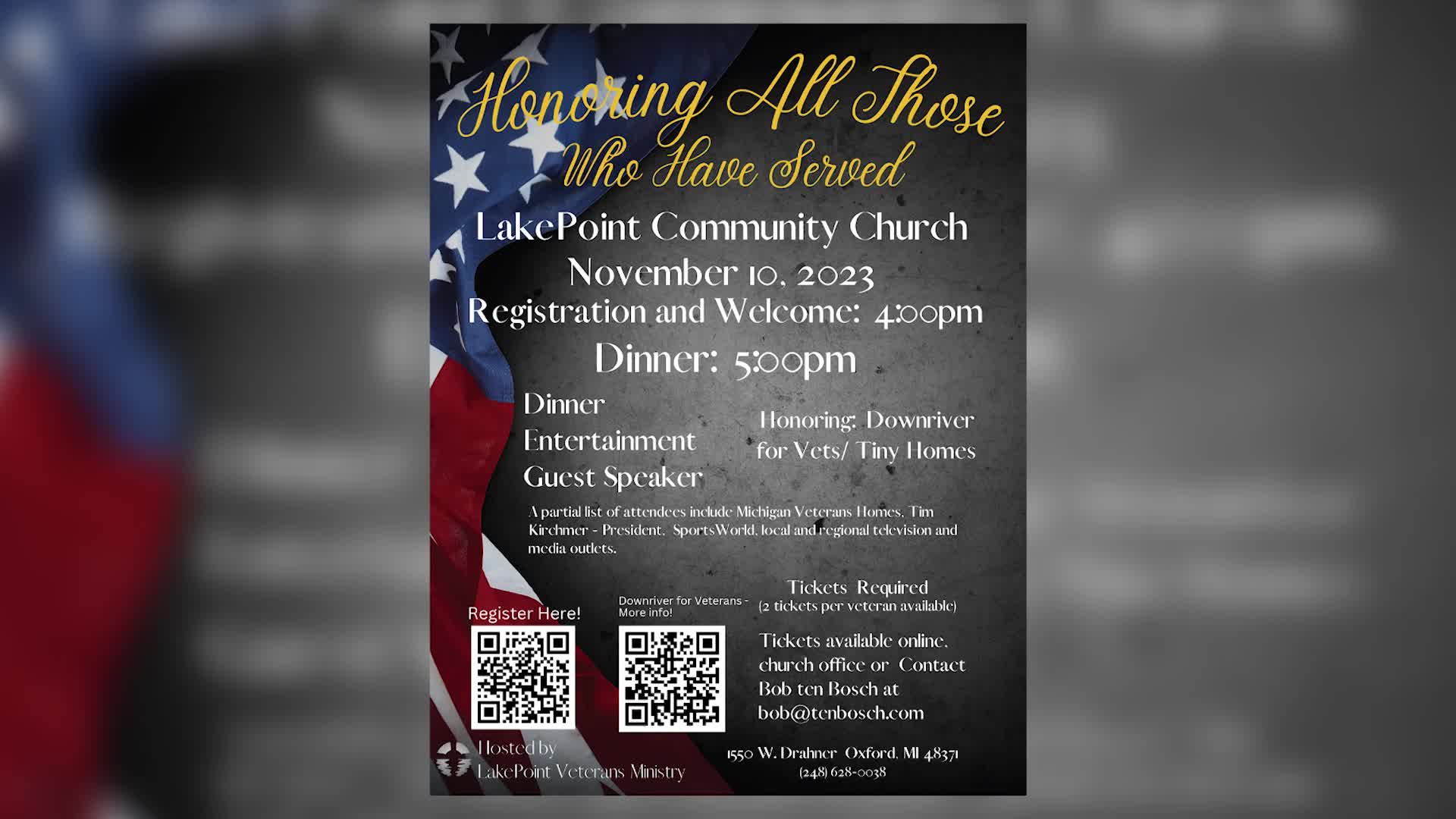 Thumbnail image for Veteran's dinner PSA