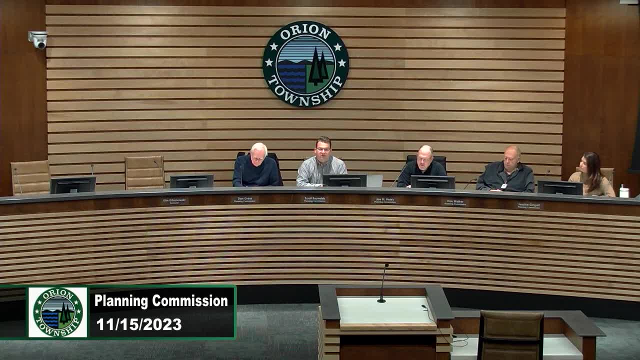Township Planning Commission Meeting 11-15-2023