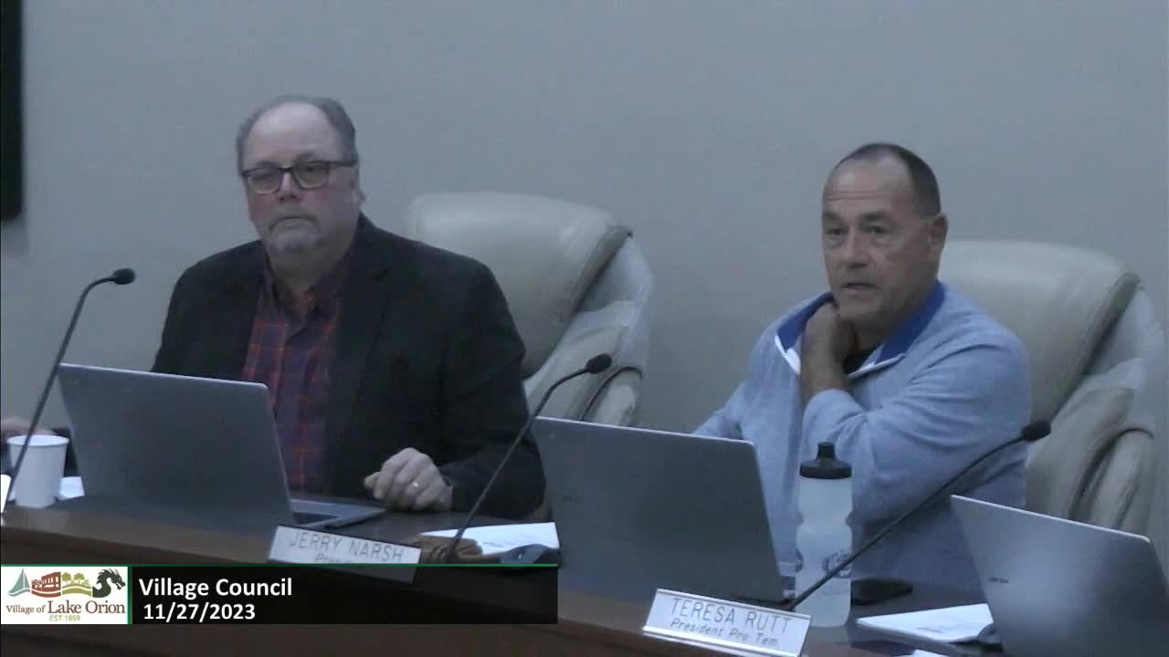 Village Council Meeting 11-27-2023