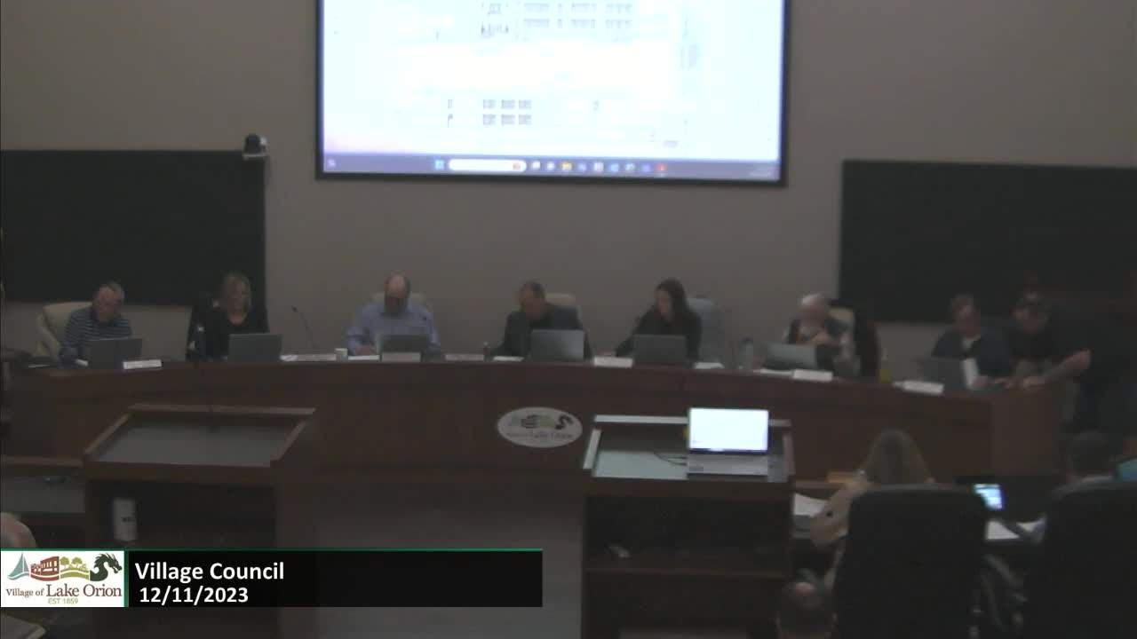 Village Council Meeting 12-11-2023