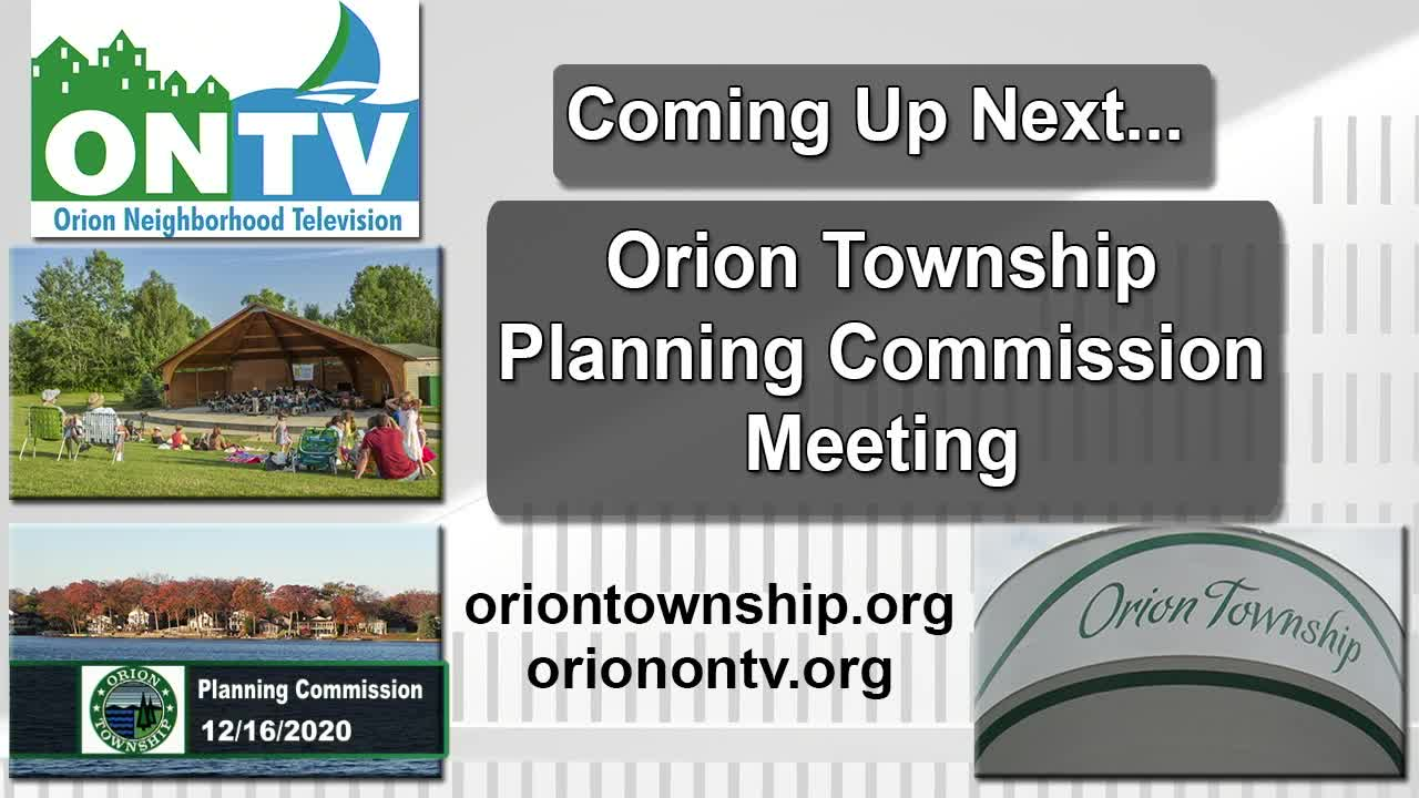 Township Planning Commission Meeting 12-16-2020