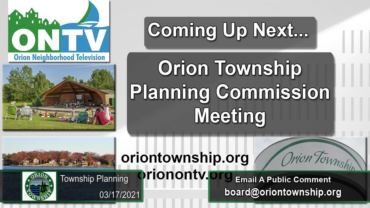 Township Planning Commission Meeting 03-17-2021