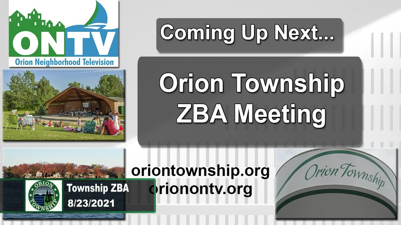 Township ZBA Meeting 08-23-2021