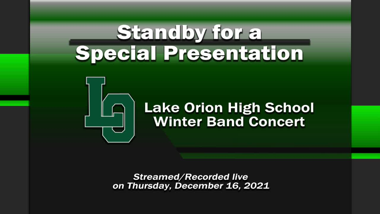 LOHS Winter Band Concert 12-16-21