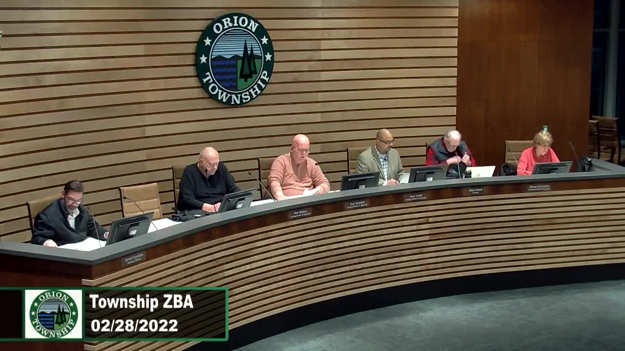 Township ZBA Meeting 2/28/22