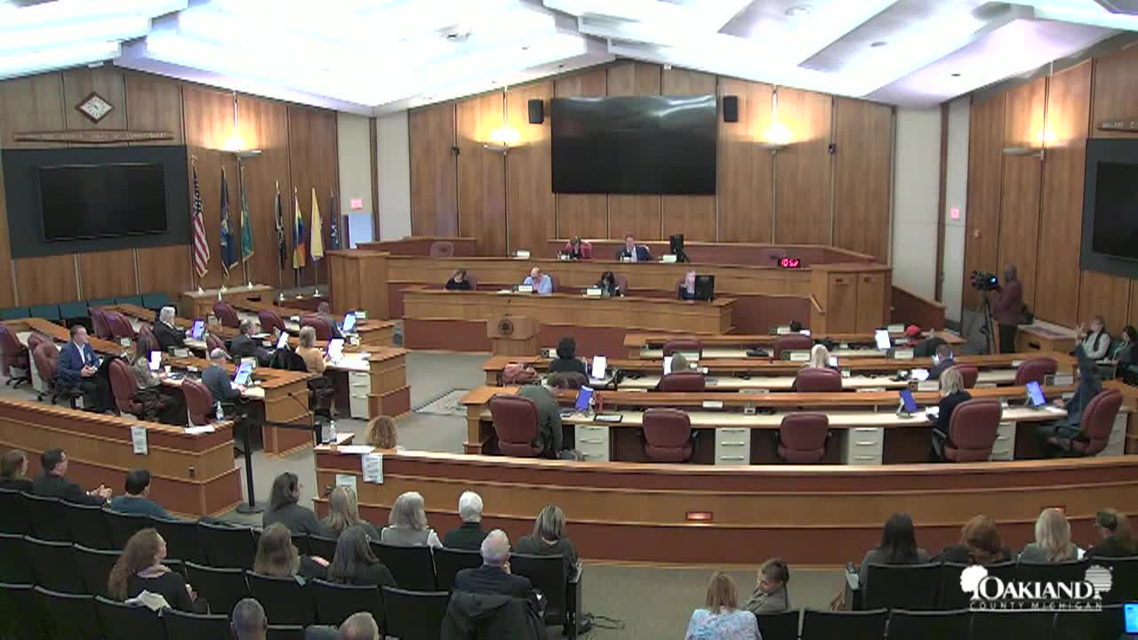 Oakland County Board Meeting  11-13-25
