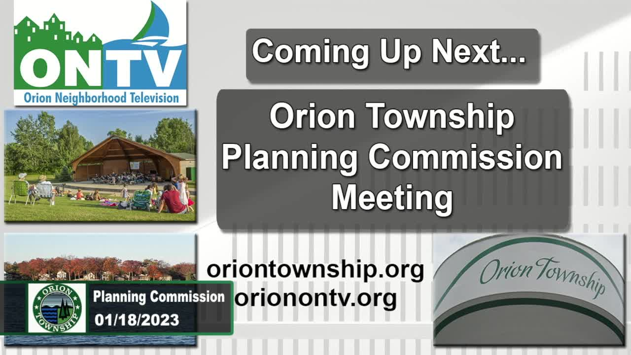 Township Planning Commission Meeting 1-18-2023
