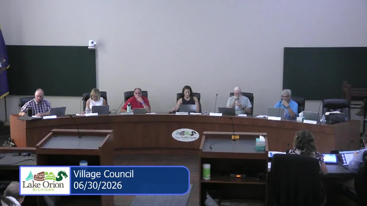Thumbnail image for Village Council Special Meeting 6-30-2026
