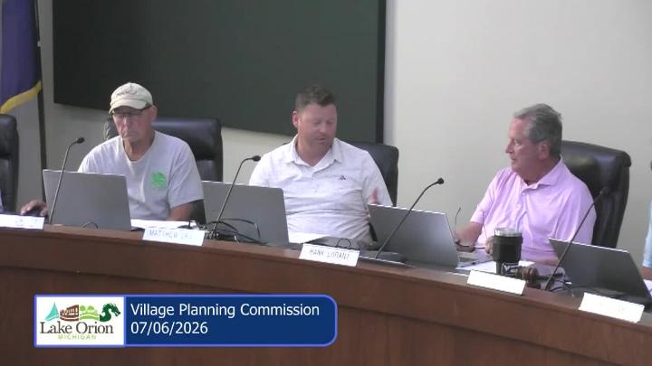 Thumbnail image for Village Planning Commission Meeting 7-6-2026