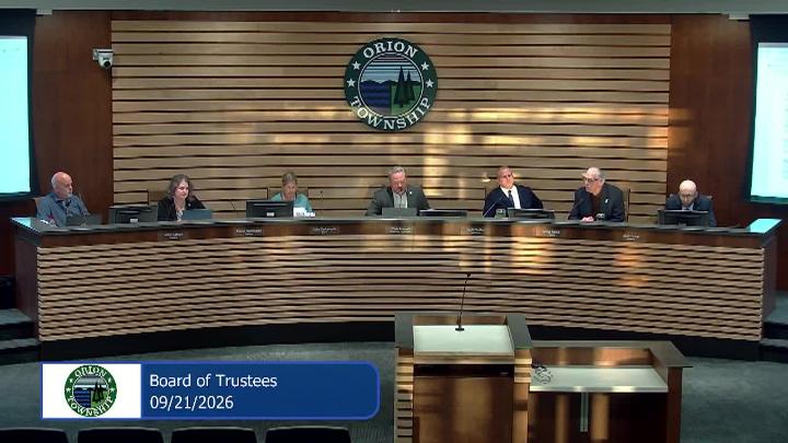 Thumbnail image for Township Board Meeting 9-21-2026